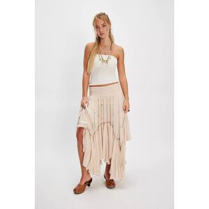 New Free People Abstract Love Convertible Midi Skirt Size L
